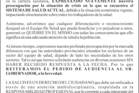 Declaración pública de la Federación Argentina de Colegios de Odontólogos expresando su preocupación por la crisis sanitaria en Salta, Argentina, dirigida al gobernador, destacando los problemas urgentes que afectan al sistema sanitario. -corvt_ar